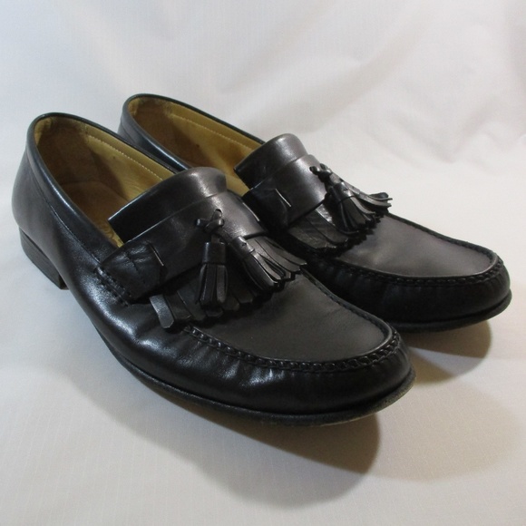 Salvatore Ferragamo Black Tassel Loafers 10 D main image 3